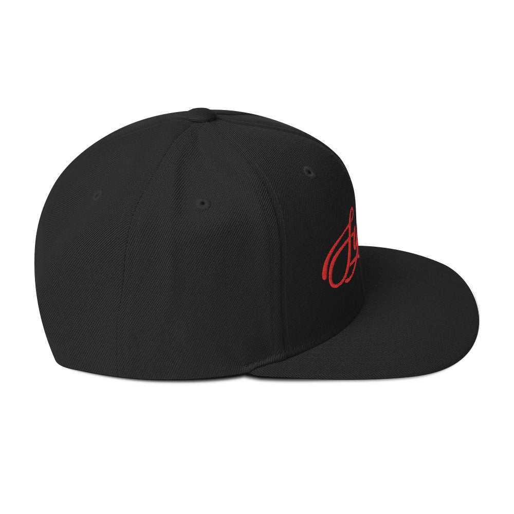 Syxwrap Classic Snapback (Red Embroidery)